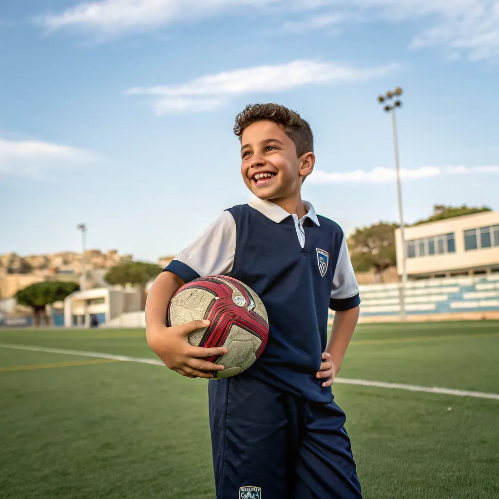 A happy client of Torvalynthos Football School